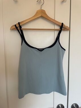 Light Blue Camisole with Black Trim